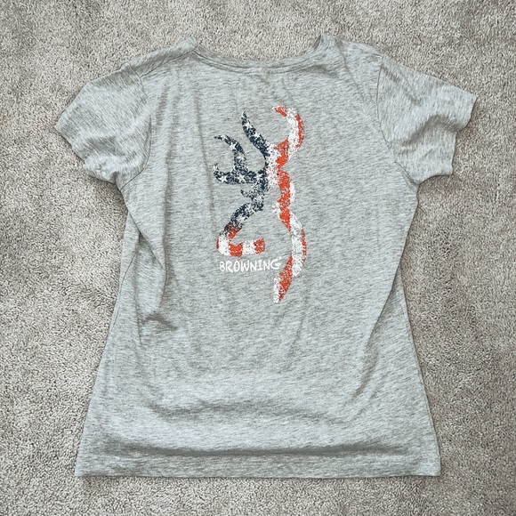 Browning Tops - Women’s Grey Browning T-Shirt